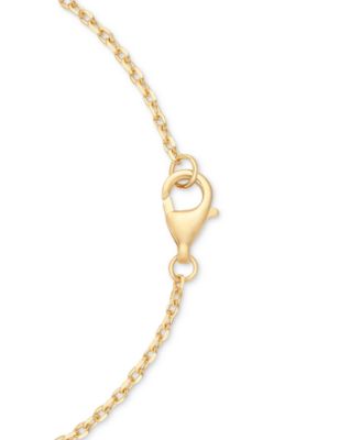 Amethyst (1-1/2 ct. t.w.) & White Topaz (5/8 ct. t.w.) Oval Glitter Texture 18" Pendant Necklace in 14k Gold-Plated Sterling Silver (Also in Sky Blue Topaz)