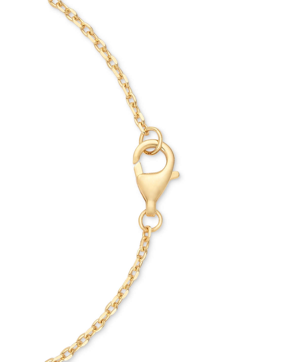 MACY'S AMETHYST (1-1/2 CT. T.W.) & WHITE TOPAZ (5/8 CT. T.W.) OVAL GLITTER TEXTURE 18" PENDANT NECKLACE IN  