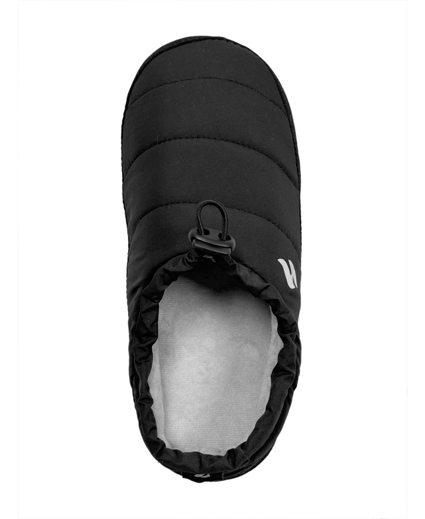 Мужские тапочки Heat Holders Graham Woven Drawstring Slippers, цвет: Чёрный — фото 3