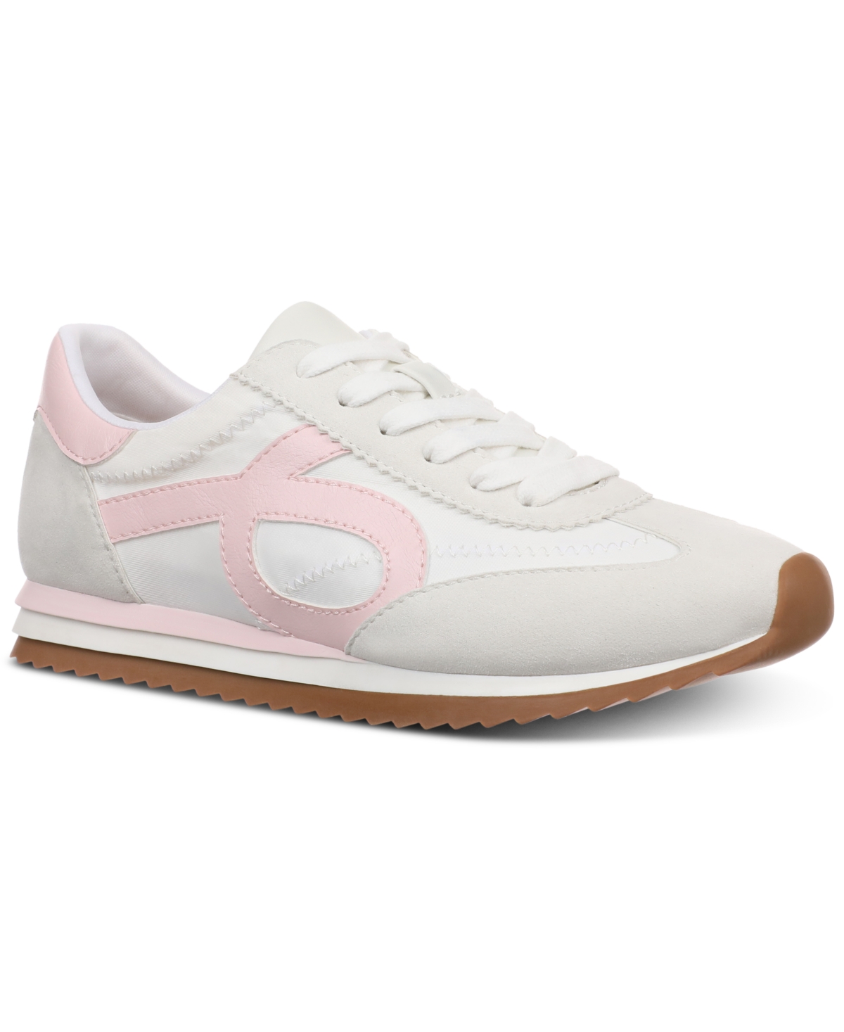 Women's Madisonn Colorblock Sneakers, Exclusively at Macy's - Tan/Pink/Bone