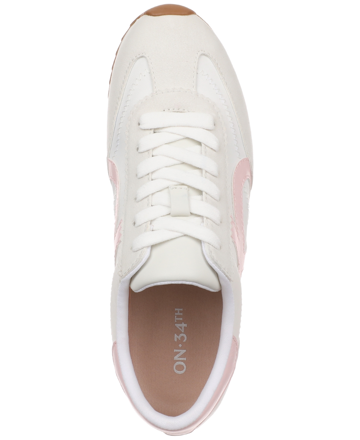On 34th Women's Madisonn Colorblock Sneakers, Exclusively At Macy's In Tan,pink,bone
