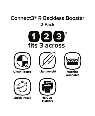 Toddler Connect3 R - Pack of 2 Backless Booster Car Seats