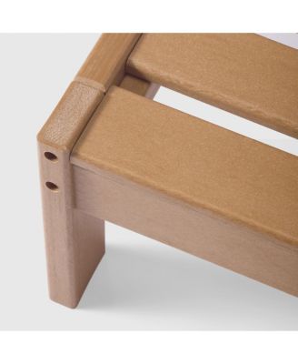 Outdoor HDPE Deep Seating Modular Armless Patio Chair with Cushions