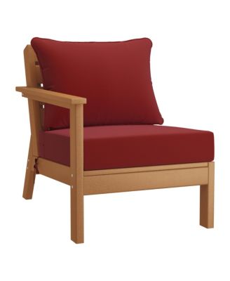 Outdoor 5-Piece Teak Modular Sectional Patio Furniture Sofa Set