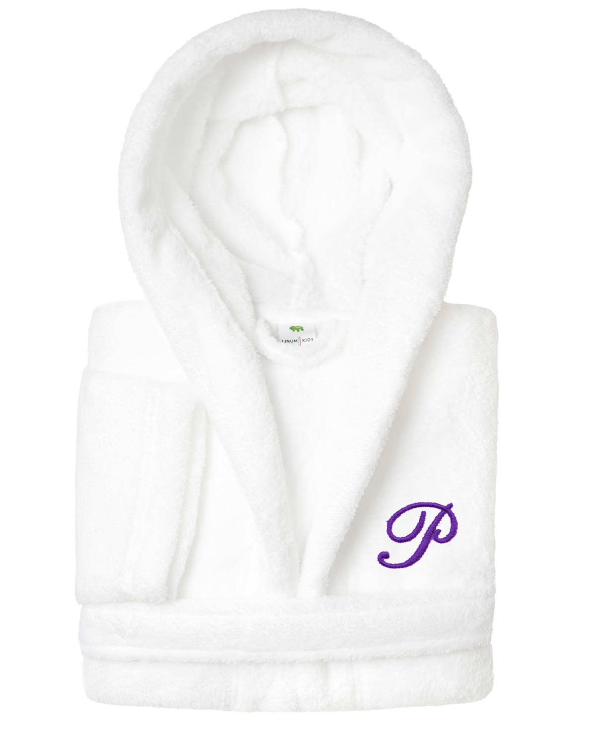 LINUM HOME PERSONALIZED KIDS SUPER PLUSH HOODED BATHROBE 
