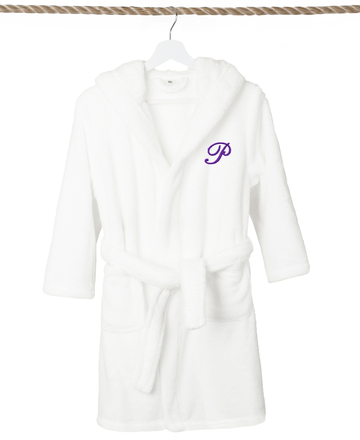 LINUM HOME PERSONALIZED KIDS SUPER PLUSH HOODED BATHROBE 