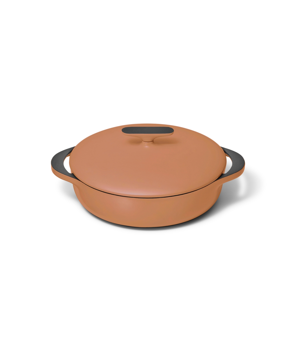Caraway Enameled Cast Iron 3.5 Qt Braiser With Lid In Rust