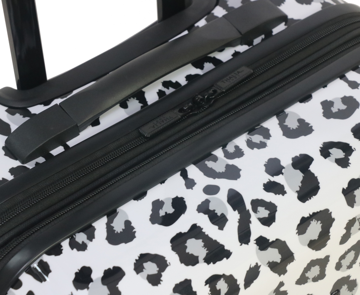 Thalia Sodi Leopard 22'' Carry-on Expandable Luggage In White,black Leopard