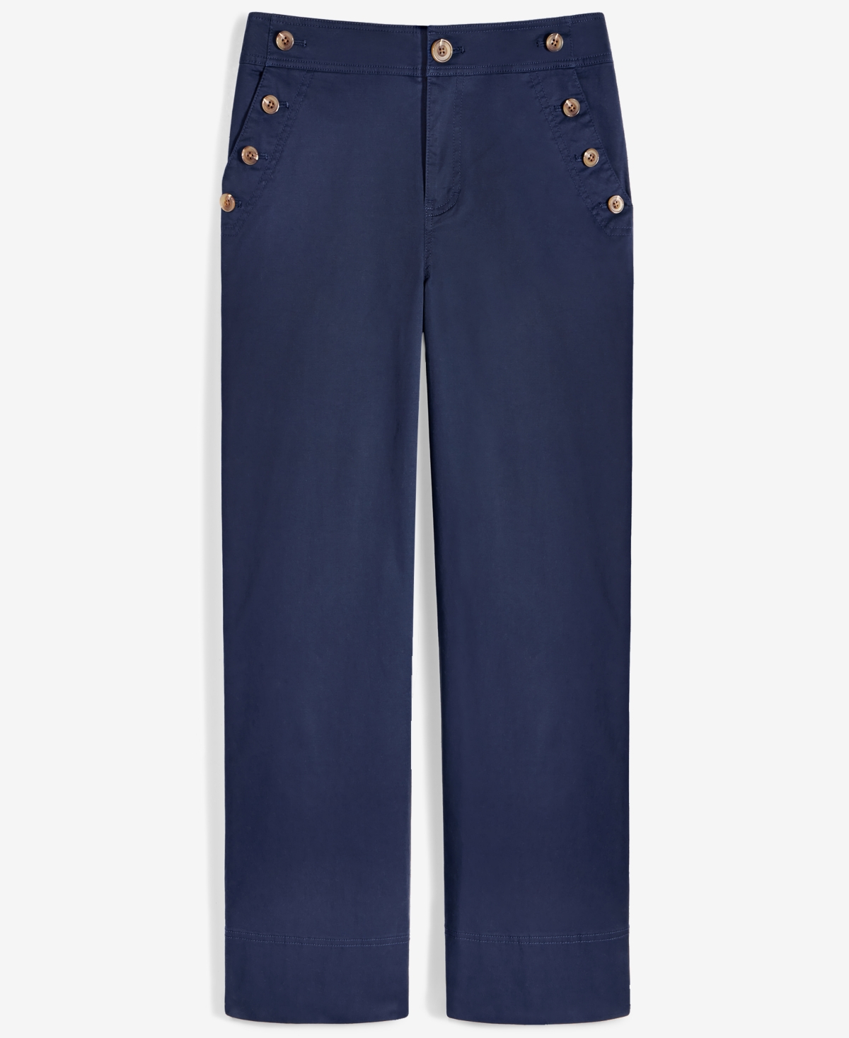 On 34th Women's Solid High-rise Wide-leg Sailor Pants, Exclusively At Macy's In Intrepid Blue