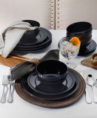 Classic Beaded 12 Pc. Dinnerware Set, Service for 4