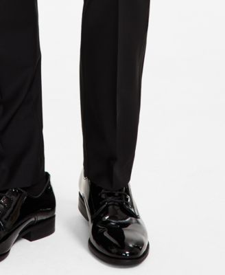 Men's Slim-Fit Wool-Blend Tuxedo Pants