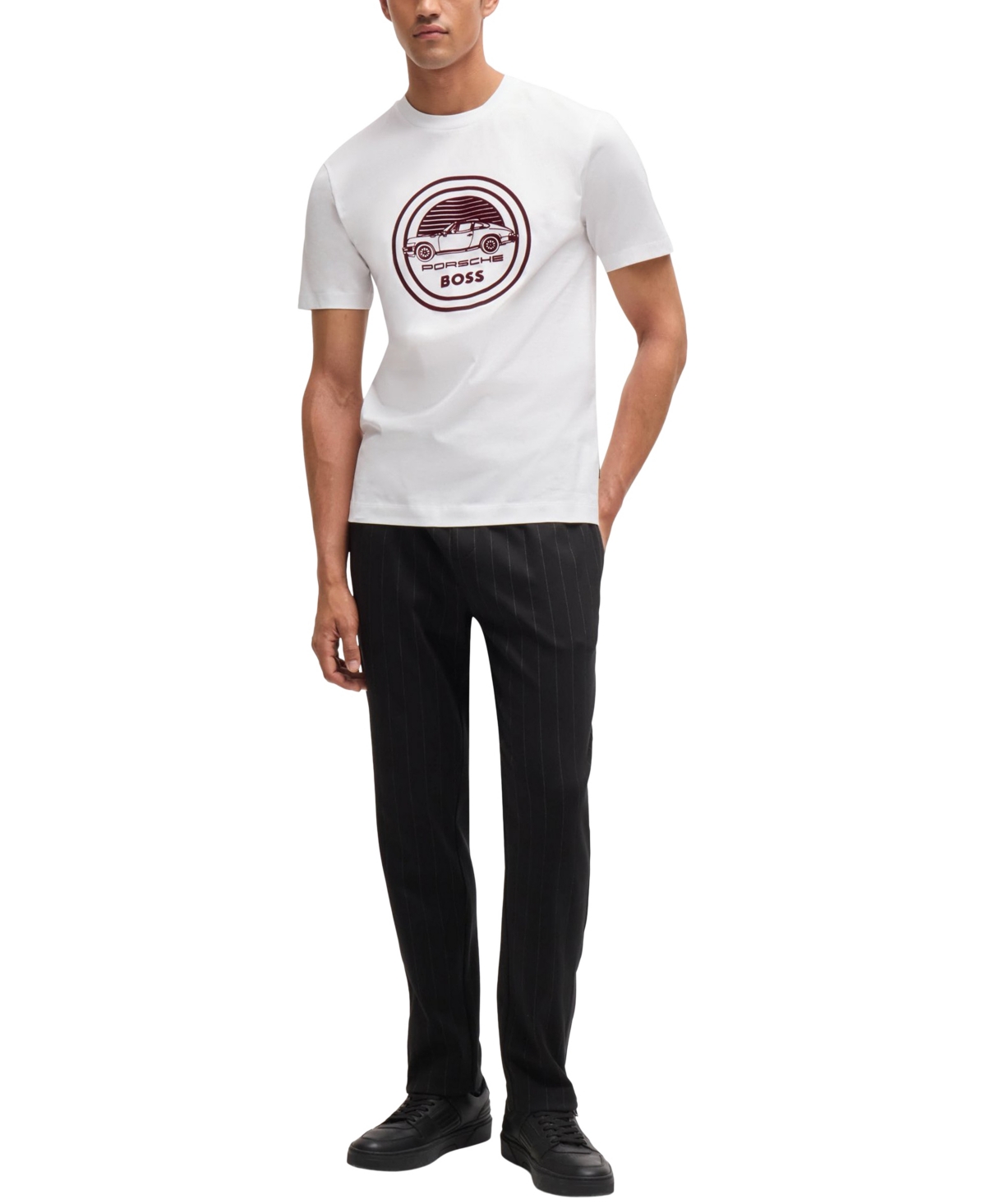 Boss by Hugo Boss Men's Porsche X Boss Special Branding T-Shirt