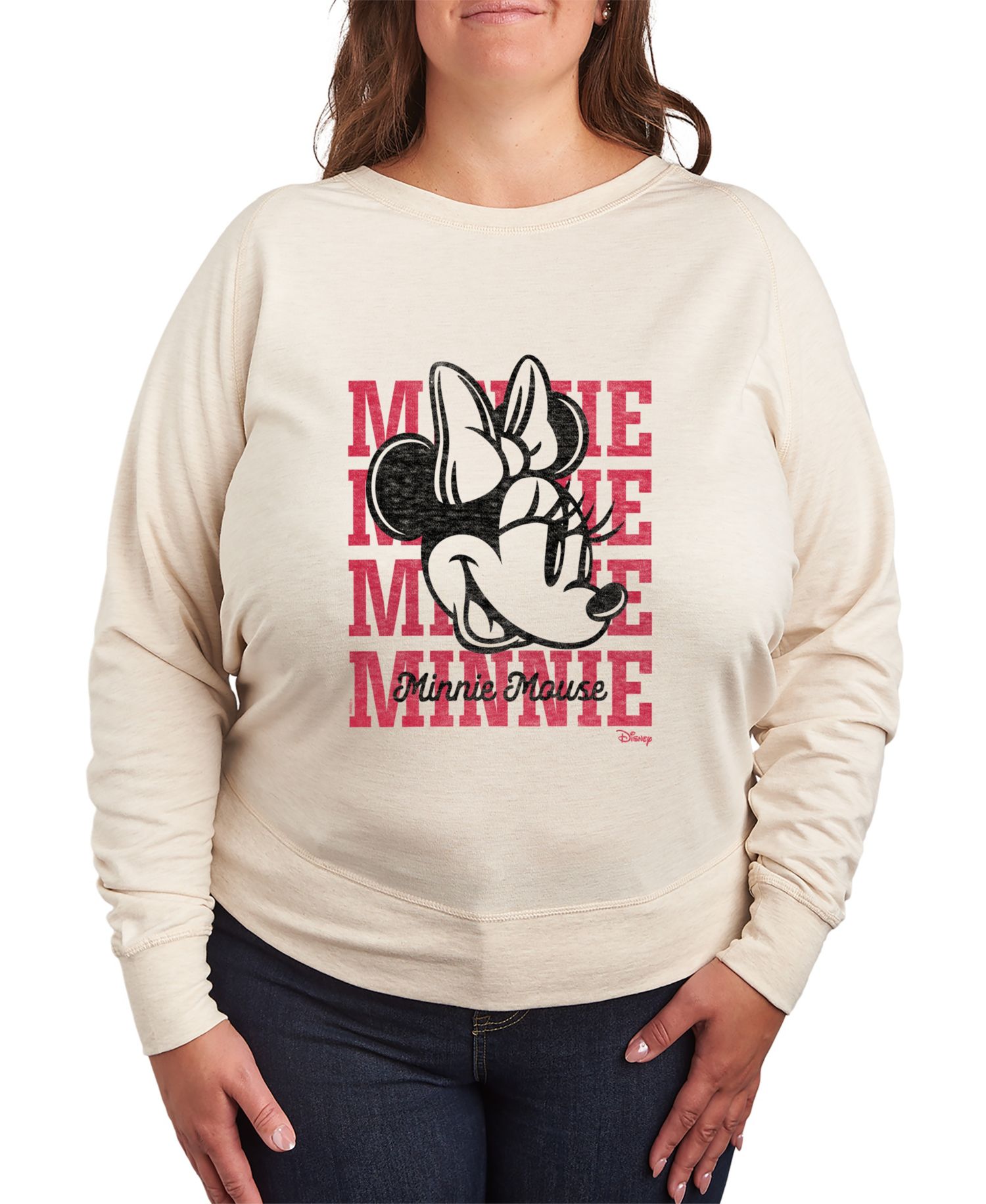 Plus Size Disney Minnie Mouse Graphic Pullover T-shirt