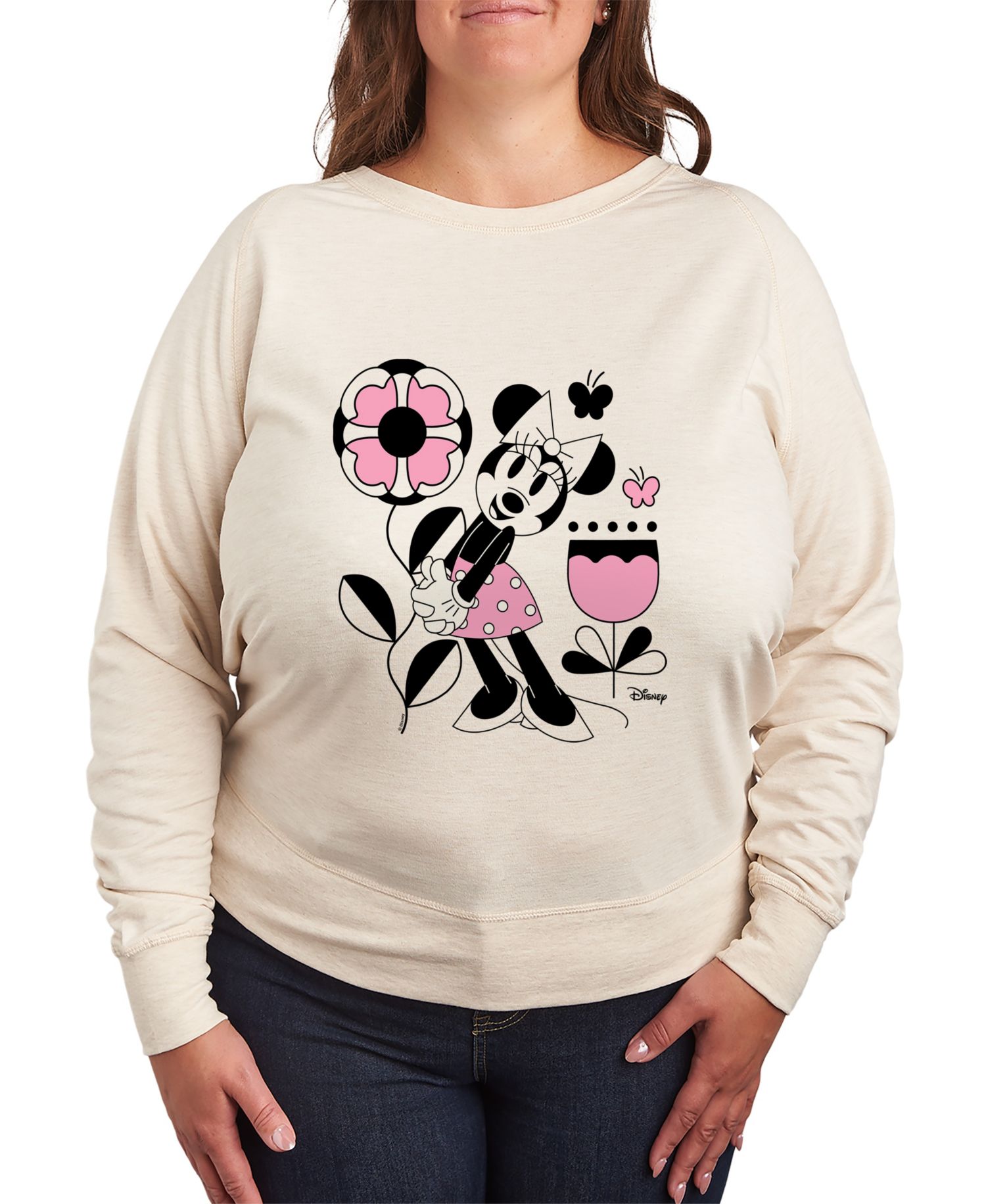 Plus Size Disney Minnie Mouse Graphic Pullover T-shirt