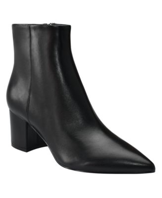 marc fisher women's gismo block heel dress booties in Black It features a pointy toe Marc Fisher | Shoes |