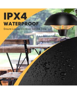 1500W Electric Patio Heater with IPX4 Waterproof