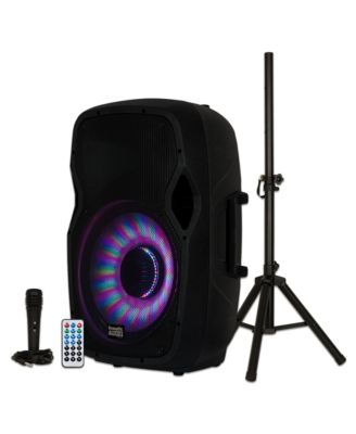 15 Inch 1000W Bluetooth LED Speaker System (2 Pack)