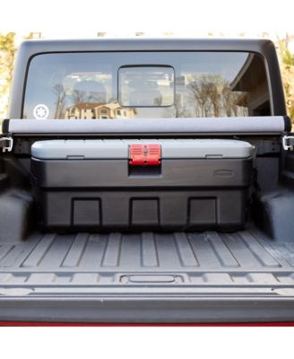 48 Gallon Black Action Packer Lockable Latch Storage Box Tote, Single