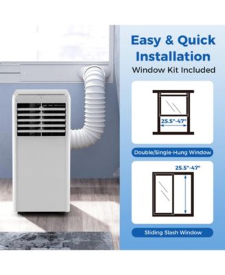 4-in-1 8000 BTU Portable Air Conditioner with Fan and Dehumidifier