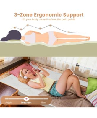 4 Inch Tri-fold Cool Gel Memory Foam Mattress-Twin XL