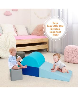 6 Piece Climb Crawl Play Set Indoor Kids Toddler