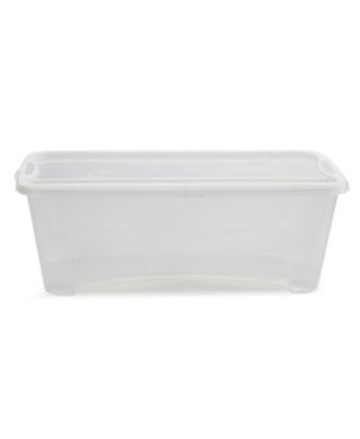 6L Shoe and Closet Storage Box Stacking Containers, Clear (40 Pack)