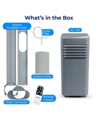 8000 BTU Portable Dehumidifier and Fan Modes Air Conditioner