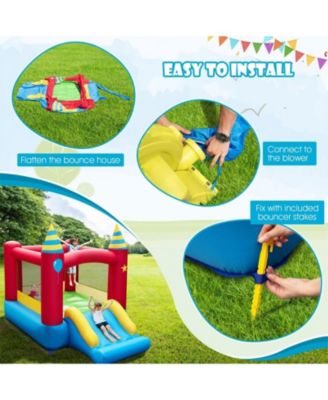 Kids Inflatable Bounce Castle Excluded Blower