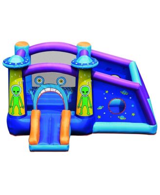 Castle Jumping Bouncer with Water Slide and 550W Blower
