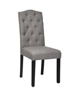 Set of 2 Tufted Upholstered Dining Chairs