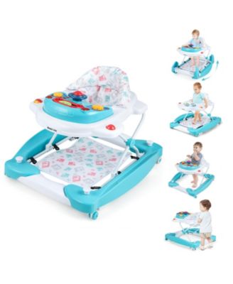 6 in 1 Foldable Baby Walker with Adjustable Height