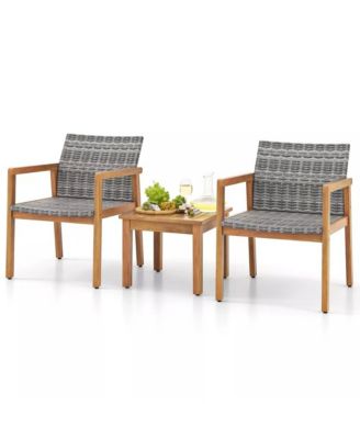3 Pieces Patio Furniture Set with Chair