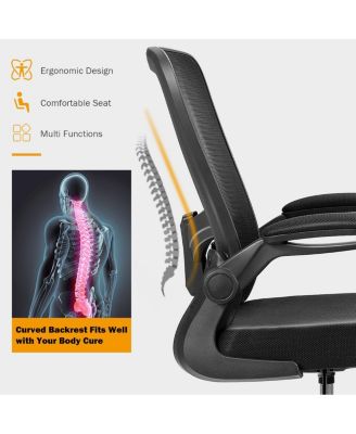 Height Adjustable Drafting Chair with Flip Up Arms