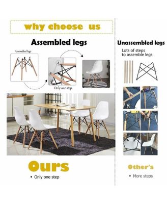 Set of 2 Mid-Century Modern DSW Dining Side Chair