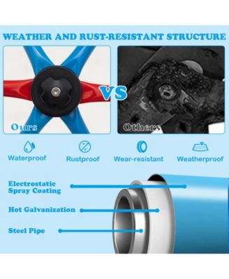 10 Feet Dome Climber with Swing and 800 Lbs Load Capacity