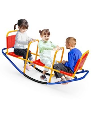 Outdoor Kids Seesaw Swivel Teeter for 3 to 8 Years Old