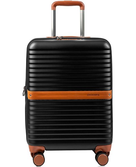 Чемодан CHAMPS 20" Vintage II Collection Carry-on Luggage, цвет: Чёрный