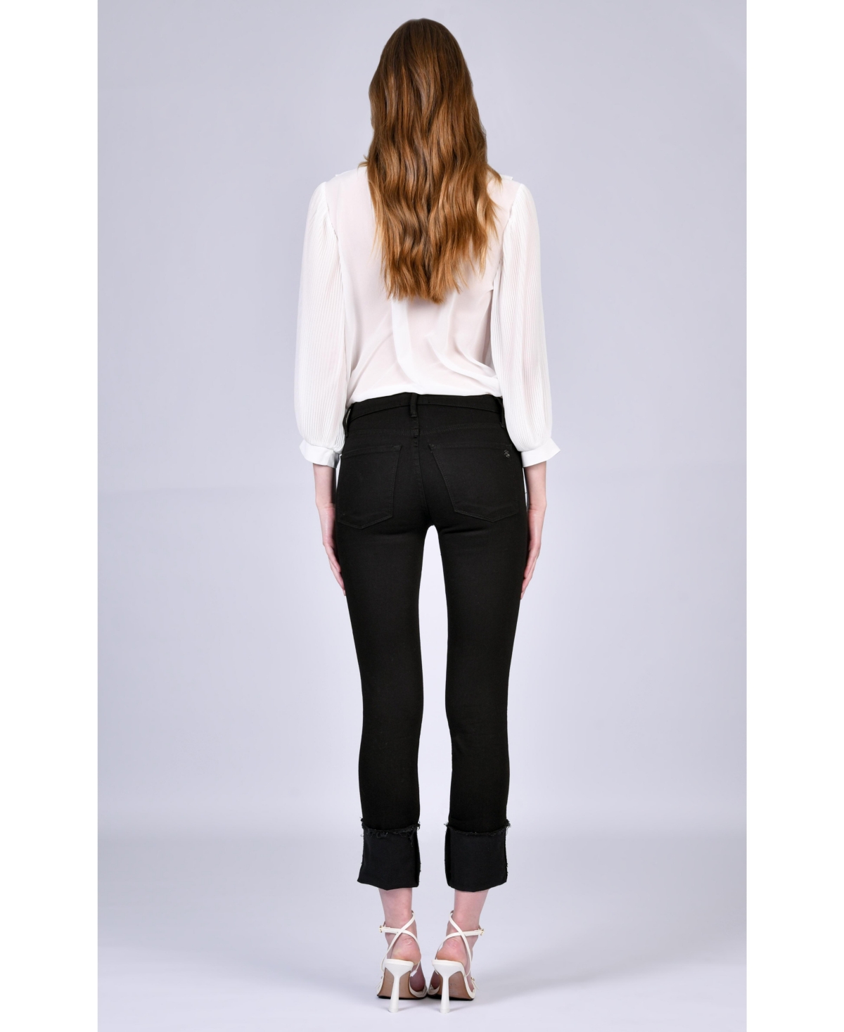 Orchid Denim Women's Hailee Cuffed Slim - Black