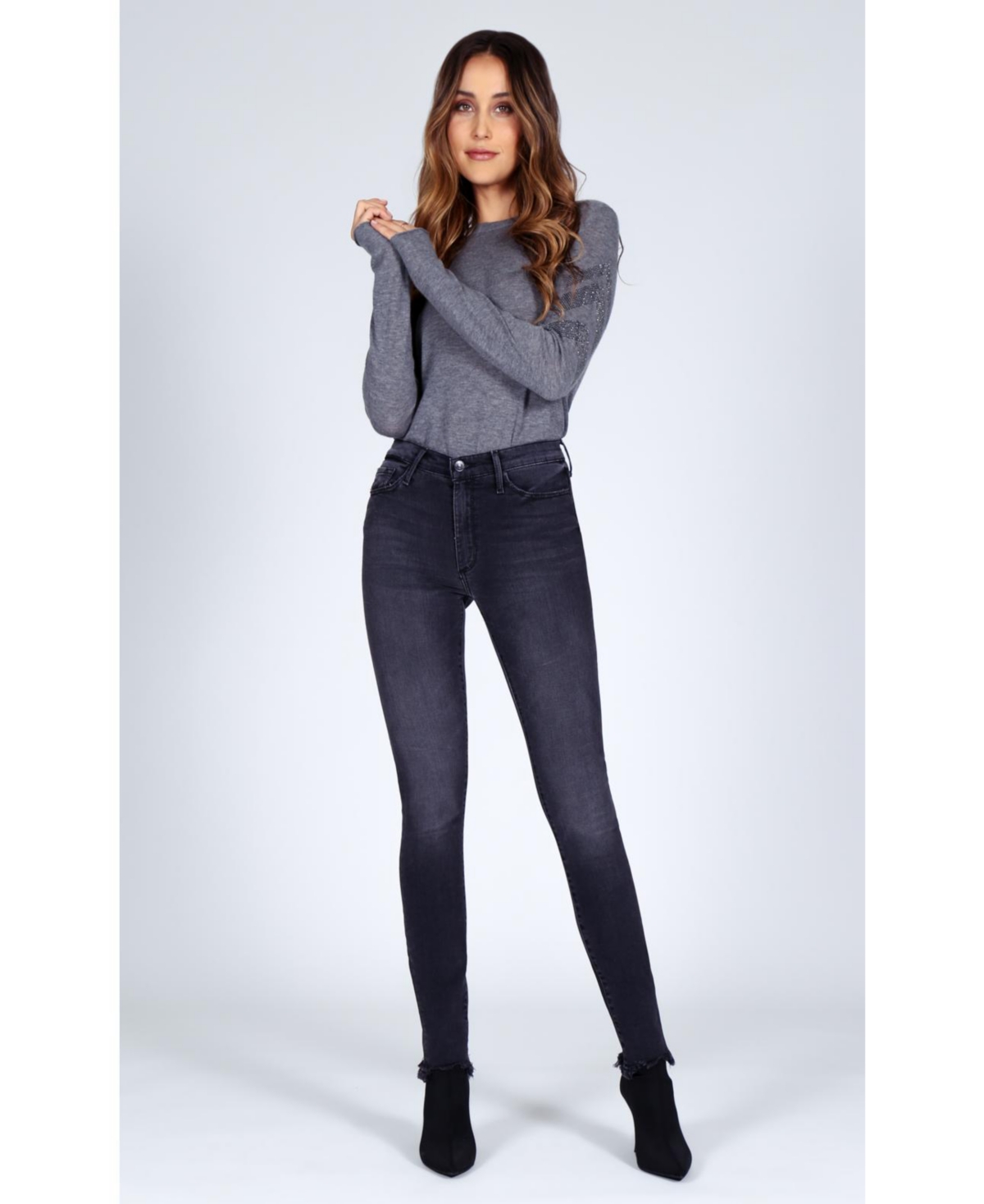 Orchid Denim Women's Gisele High Rise Skinny Jean - Black