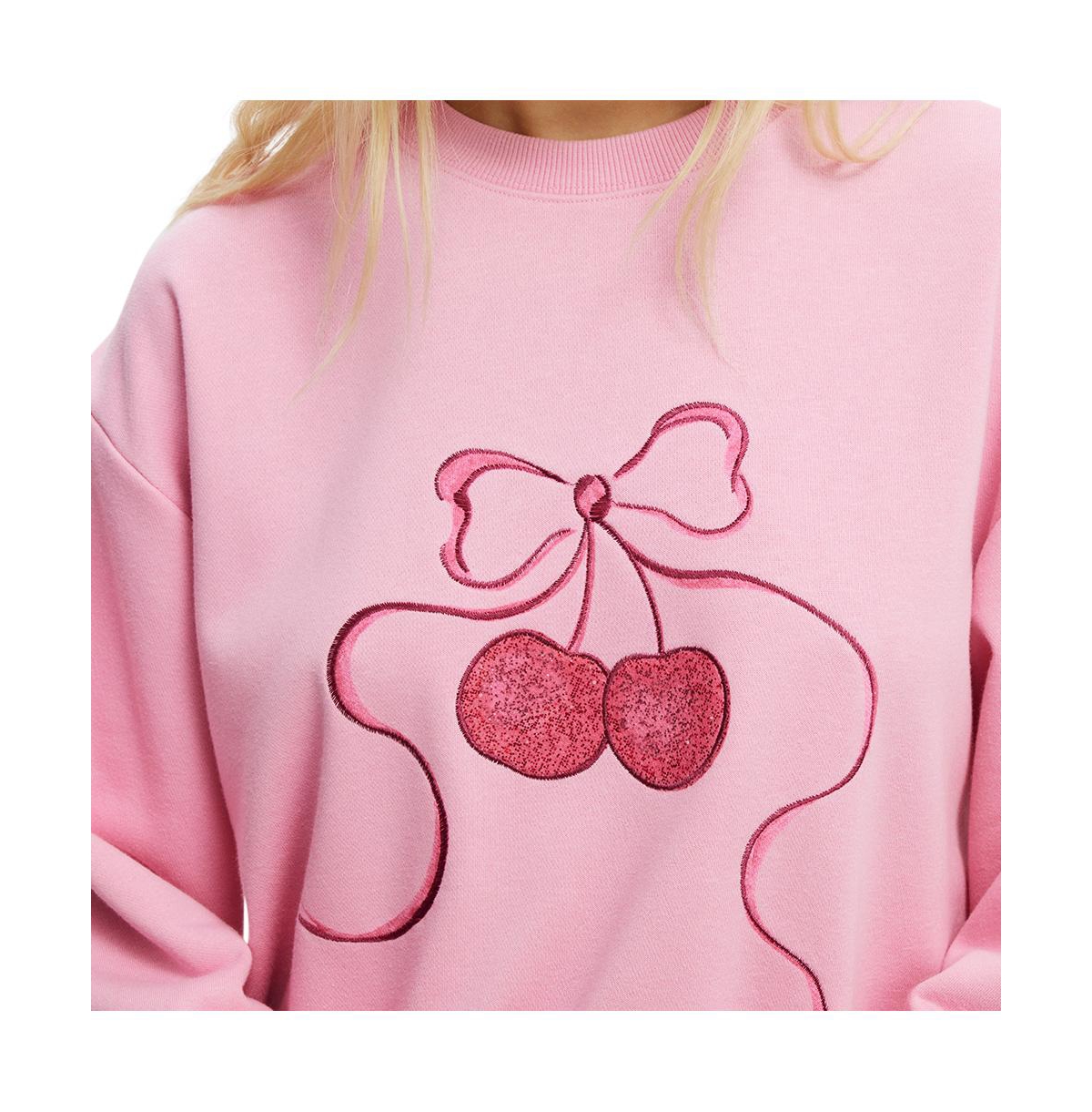 Cotton On Women's Novelty Sleep Fleece - cherry bow