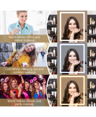 Vanity Desk with Mirror and Lights – Makeup Vanity Set with Desk and Stool