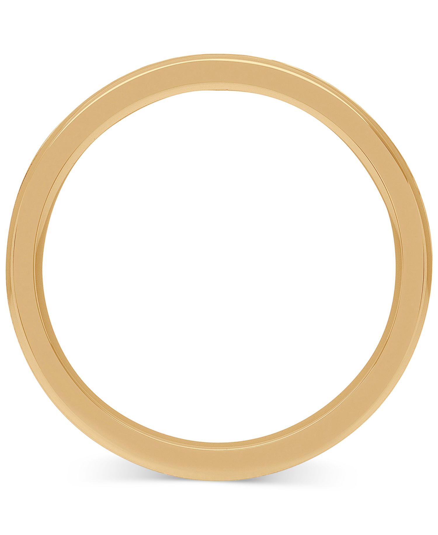 Men's Two-Tone Low Dome Textured Wedding Band in Sterling Silver & 18k Gold-Plate