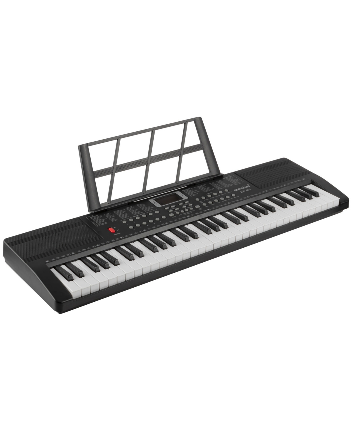 Trademark Global Hey Play Piano Keyboard With Microphone In Black