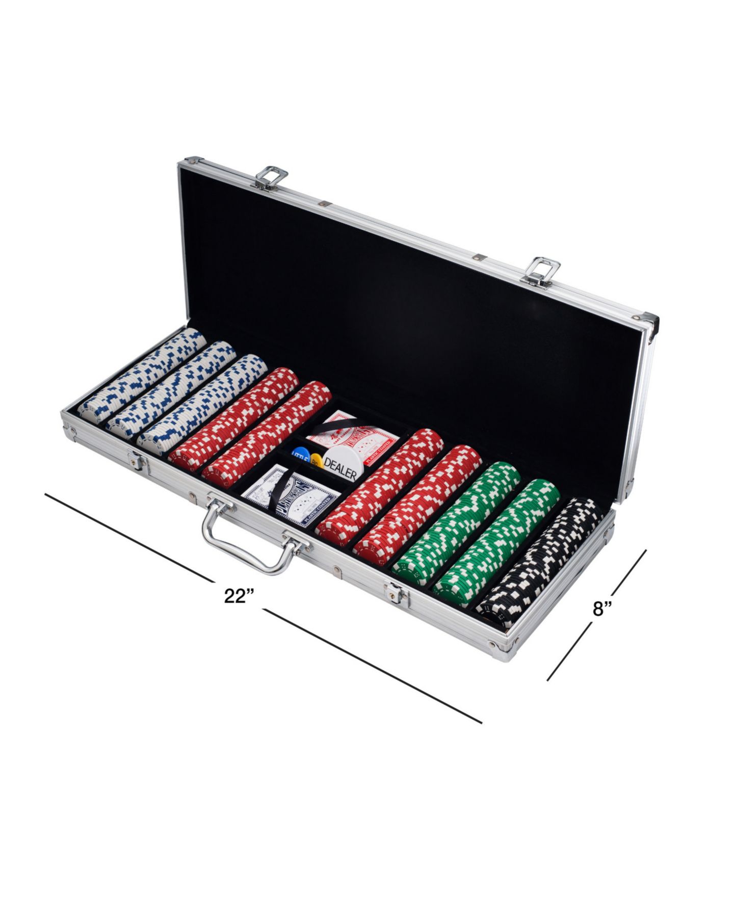Детские игрушки Trademark Global Poker Set 500 Chips With Case, Ages 18+ — фото 2