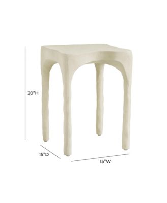 15" Textured Fiber Stone Table