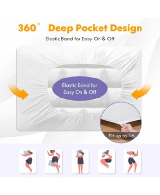 Safe Electric Heated Mattress Pad with 4 Size 8 Temperature 10-Hour Timer-King Size