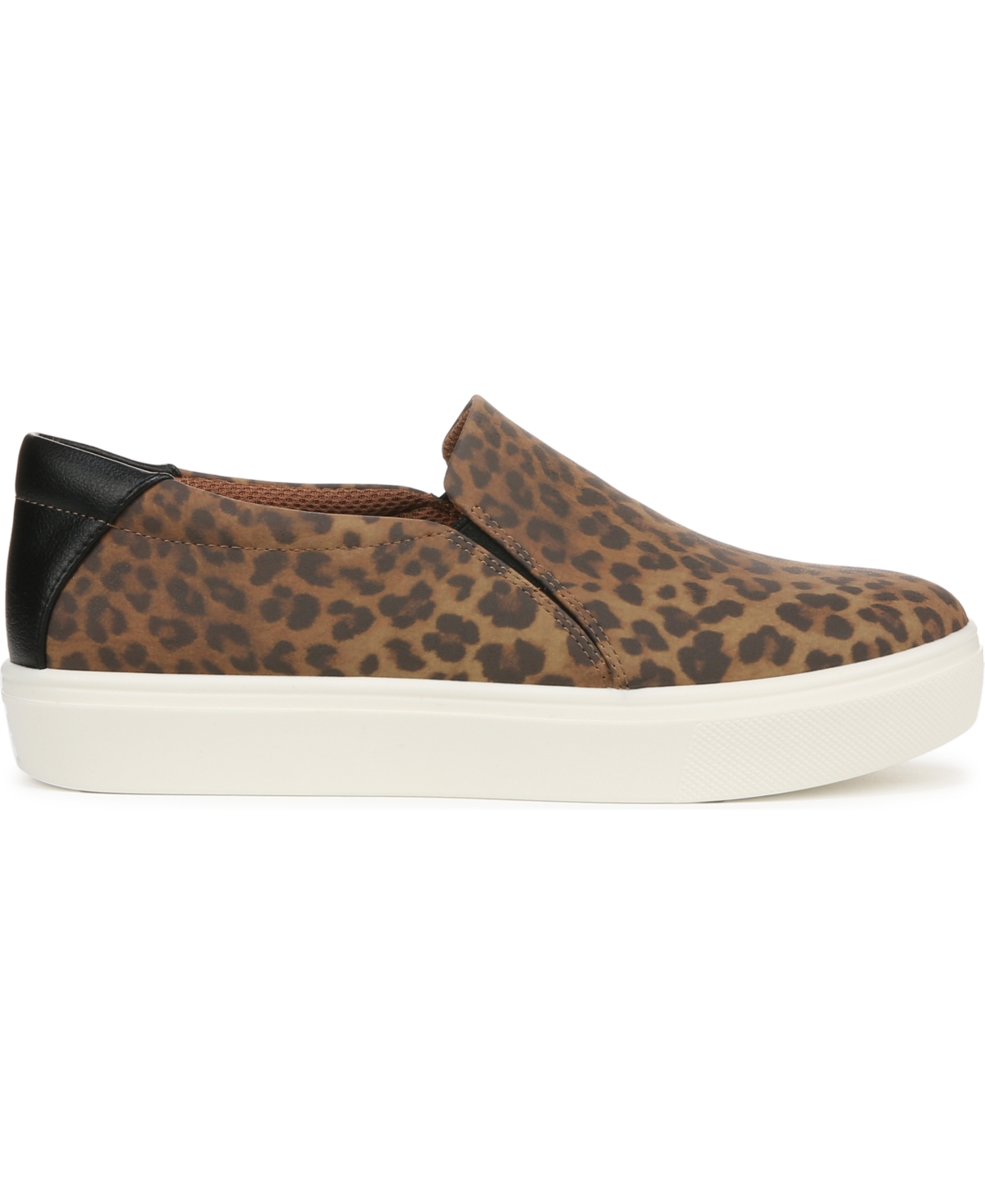 Shop Dr. Scholl's Women's Madison Cloud Slip On Sneakers In Leopard Microfiber