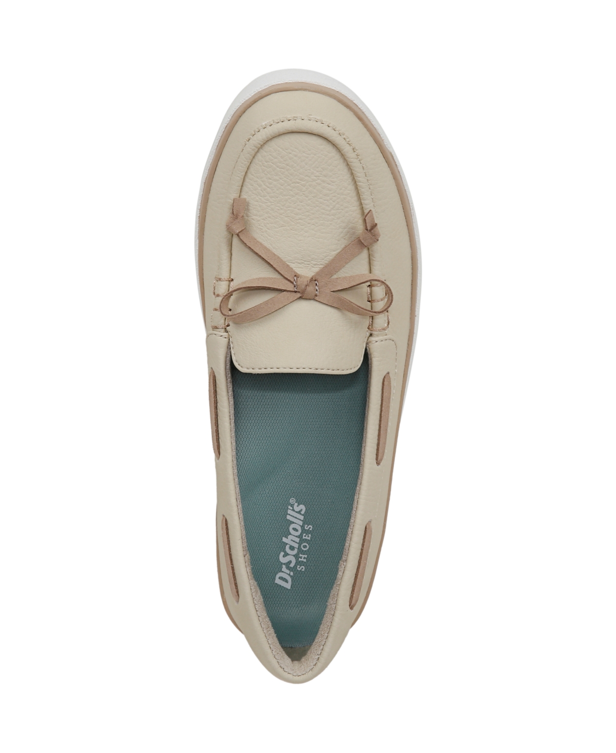 Dr. Scholl's Women's Madison Sea Platform Boat Shoes In Off White Faux Leather