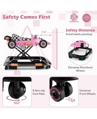 Convertible Baby Walker with 3 Adjustable Height Settings