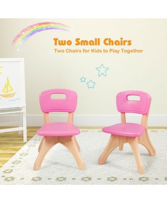 In/Outdoor 3-Piece Plastic Children Play Table & Chair Set